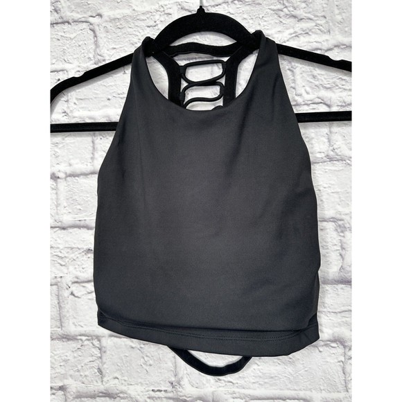 Trendy‎ Trends Black Dance Cami Solea Tank Size Youth Medium Strappy Back - Picture 1 of 3